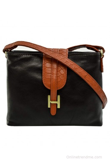 Hidesign Sb Silvia 03 Ge Brown And Black Sling Bag